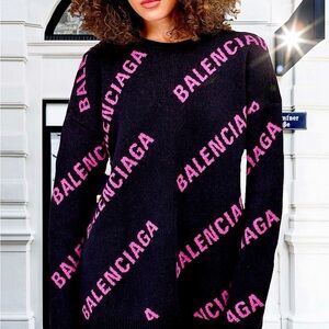 BALENCIAGA All Over Logo Crew Neck *FLOOR PRICE *